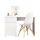 Számítógépasztal 1D1S/120, fehér fényes, LINDY