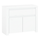 Komód 2D1S, fehér fényes, LINDY