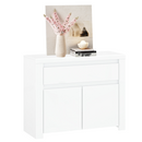 Komód 2D1S, fehér fényes, LINDY
