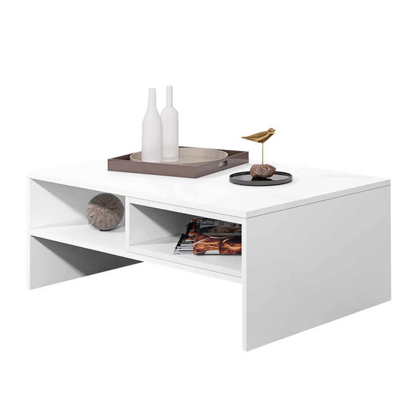 Dohányzóasztal 90, fehér, LINDY