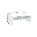 Dohányzóasztal 90, fehér, LINDY