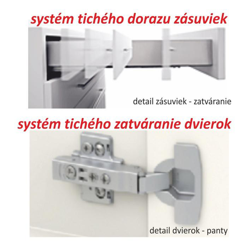Alsószekrény D 80, fehér magas fényű HG, LINE