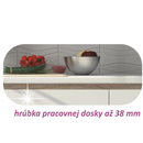 Alsószekrény D 80, fehér magas fényű HG, LINE