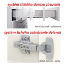 Kétajtós alsószekrény, tölgy sonoma, LINE