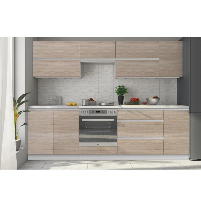 Kétajtós alsó mosogatószekrény, tölgy sonoma, LINE