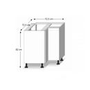 Alsó sarokszekrény, tölgy sonoma, LINE