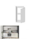 Felsőszekrény, fehér magas fényű HG, jobbos, LINE