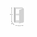 Felsőszekrény egy ajtóval, tölgy sonoma, jobbos, LINE