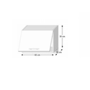 Felsőszekrény, fehér magas fényű HG, LINE