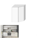 Felsőszekrény, sarok, fehér magas fényű HG, LINE