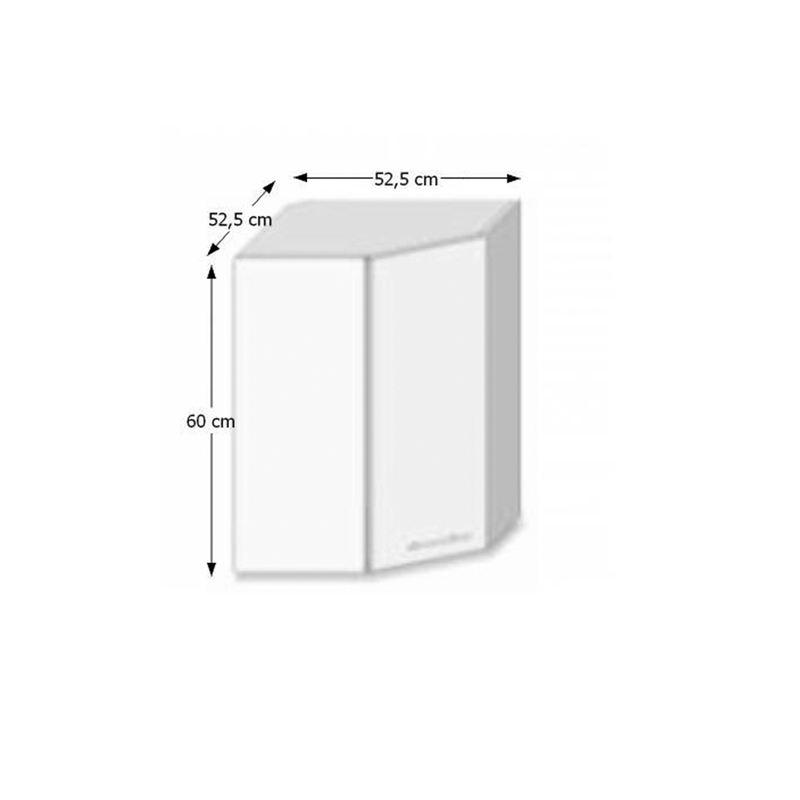 Felső sarokszekrény, tölgy sonoma, LINE