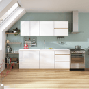 Felsőszekrény, fehér magas fényű HG, LINE