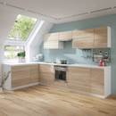 Kétajtós alsószekrény, tölgy sonoma, LINE