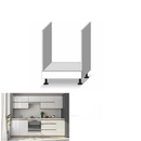 Tűzhely beépítő alsószekrény, fehér magas fényű HG, LINE