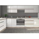 Alsószekrény, fehér magas fényű HG, jobbos, LINE