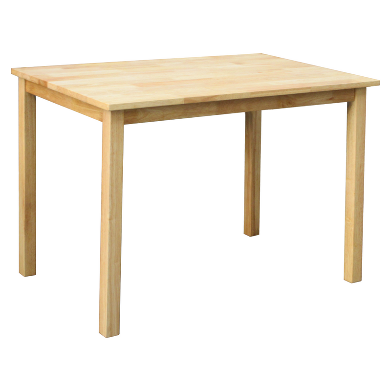 Étkezőgarnitúra 1+4, tömör fa, természetes, LOAK