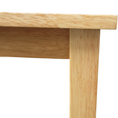 Étkezőgarnitúra 1+4, tömör fa, természetes, LOAK