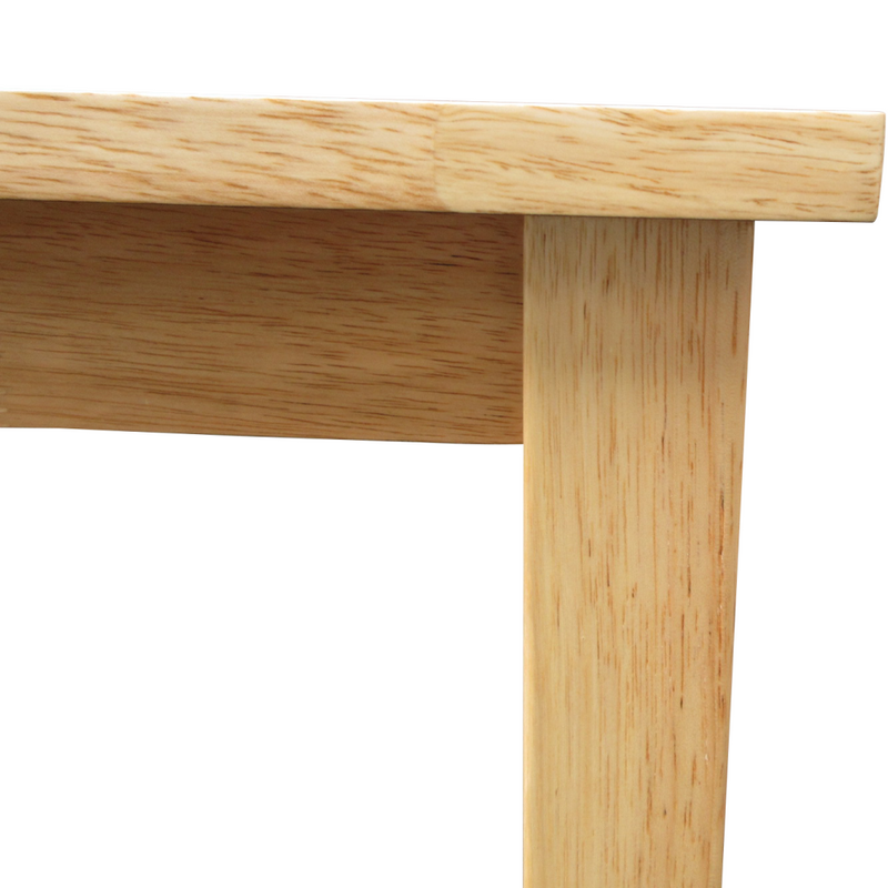 Étkezőgarnitúra 1+4, tömör fa, természetes, LOAK