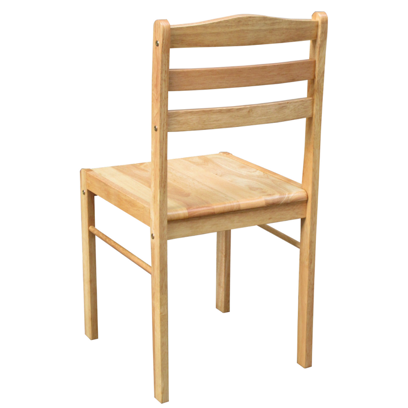 Étkezőgarnitúra 1+4, tömör fa, természetes, LOAK