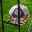 Labdatartó állvány, fekete, fém, LOBY