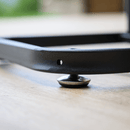 Labdatartó állvány, fekete, fém, LOBY