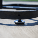 Labdatartó állvány, fekete, fém, LOBY