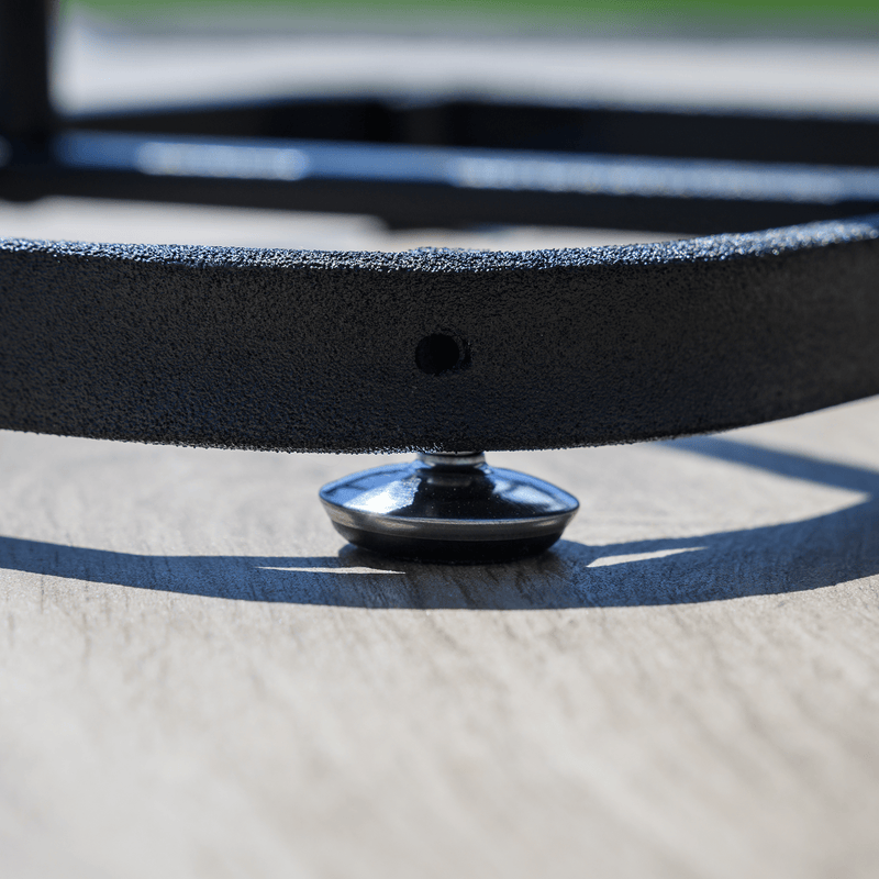 Labdatartó állvány, fekete, fém, LOBY