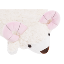 Zsámoly bárány alakban, Velvet szövet fehér/rózsaszín/természetes, LOLA