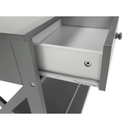 Konzolasztal, szürke, LOMIR