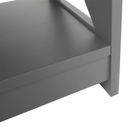 Konzolasztal, szürke, LOMIR