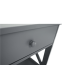 Konzolasztal, szürke, LOMIR