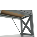 Konzolasztal, szürke, LOMIR