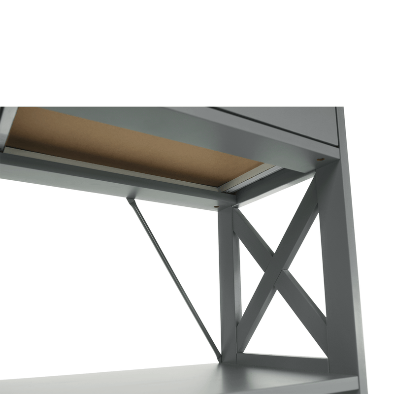 Konzolasztal, szürke, LOMIR