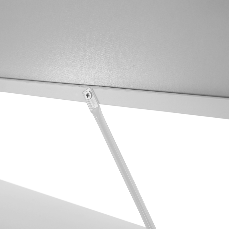 Konzolasztal, fehér, LOMIR