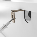 Konzolasztal, fehér, LOMIR