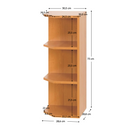 Konyhaszekrény, sarok, felső, balos, éger, LORA MDF NEW KLASIK W30N