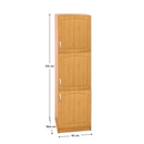 Magas konyhaszekrény, éger, balos, LORA MDF NEW KLASIK S40 / 210/57