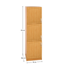 Magas konyhaszekrény, jobb, égerfa, LORA MDF NEW KLASIK S40/210/57