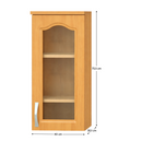 Konyha szekrény, felső, éger, jobbos kivitel, LORA MDF NEW KLASIK W40S