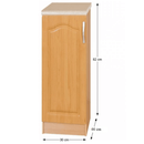 Alsó konyhaszekrény, balos, éger, LORA MDF NEW KLASIK S30