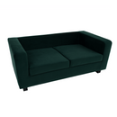Teljesen kárpitozott heverő, 3-as ülés, smaragd szövet, LUANA