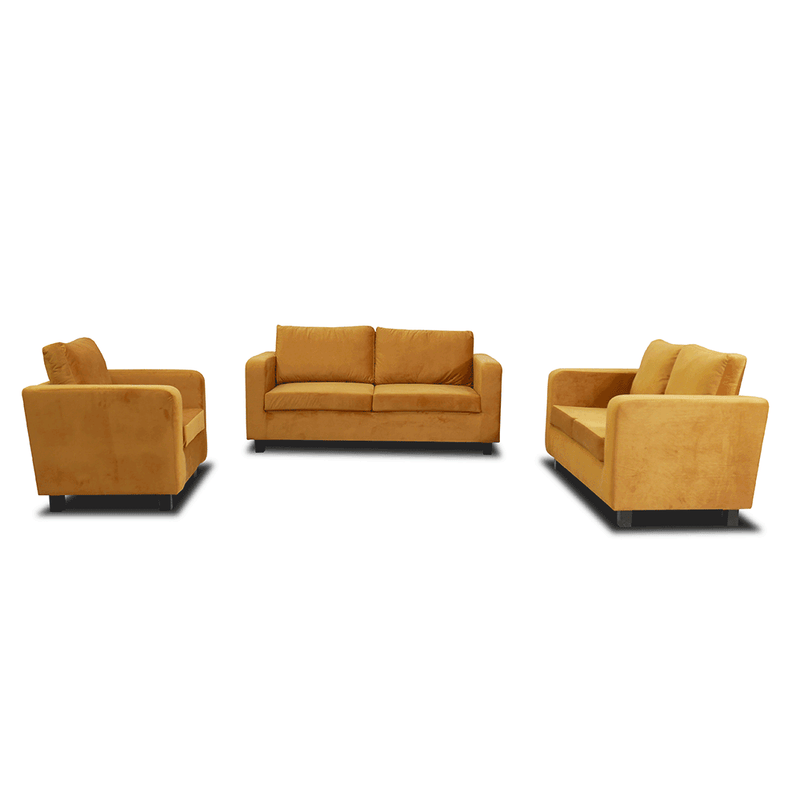 Fotel mustár színű szövet, LUANA