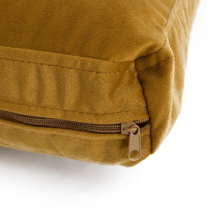 Fotel mustár színű szövet, LUANA