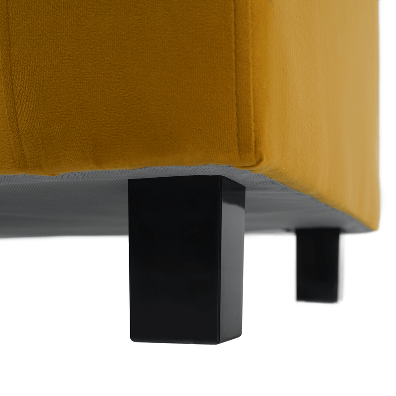 Fotel mustár színű szövet, LUANA