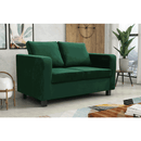 Teljesen kárpitozott heverő, smaragd szövet, LUANA