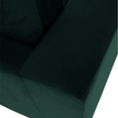 Fotel smaragd szövet, LUANA