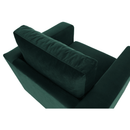 Fotel smaragd szövet, LUANA