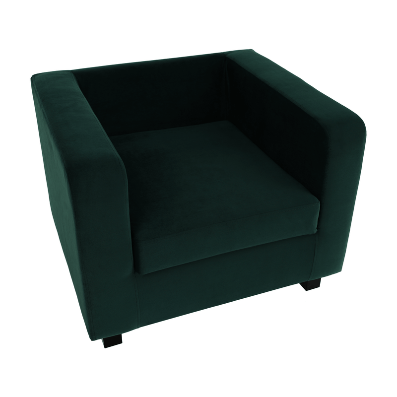 Fotel smaragd szövet, LUANA