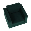 Fotel smaragd szövet, LUANA