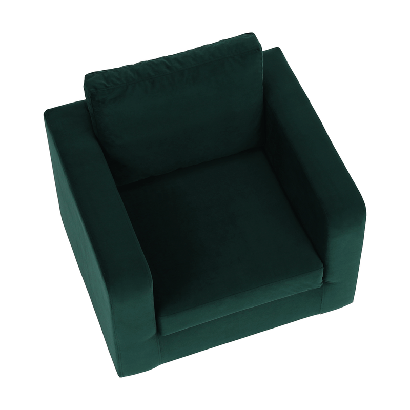 Fotel smaragd szövet, LUANA